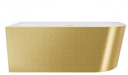 BESCO - Vaňa AVITA A-LINE Glam01 zlatá - 160 x 75 cm - ľavé prevedenie - Farba - Zlatá, Farba sifónu - Zlatá, Rozmer vane - 160 × 75 cm, Spôsob prevedenia - Ľavé (VANAVITAL16LZZ)