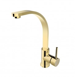 BESCO - Vysoká stojanková umývadlová batéria DECCO I Zlatá (BABUDIZL)