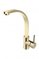 BESCO - Vysoká stojanková umývadlová batéria DECCO I Zlatá lesklá (BABUDIJZ)