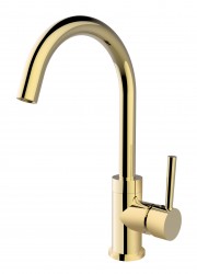 BESCO - Vysoká stojanová umývadlová batéria ILLUSION I Zlatá (BABUIIZL)