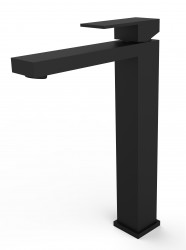 BESCO - Vysoká stojanová umývadlová batéria MODERN I - Radiátory - Farebné prevedenie HL - Čierna matná (BABWMVICZ)