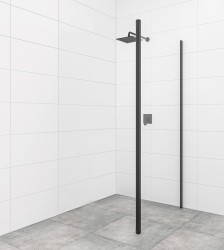 Bočná zástena k sprchovým dverám 80 cm SAT TEX BB SATSTENATEXD80C (SATSTENATEXD80C)
