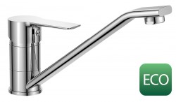 Bruckner - BARON ECO 6 l/min, stojanková drezová batéria, 186, otočné ramienko, chróm (612.050.12)