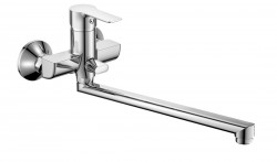 Bruckner - BARON nástenná umyvadlová/vaňová batéria, rozteč 100, chróm (612.035.1)