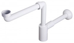 Bruckner - CRONO umyvadlový sifon šetriaci miesto, 5/4