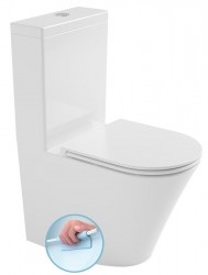 Bruckner - DARIO RIMLESS WC kombi misa s nádržkou, spodný/zadný odpad, biela (201.428.4)