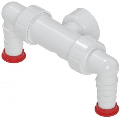 Bruckner - Dvojkolienko pračkového podomietkového sifónu, biela (168.131.0)
