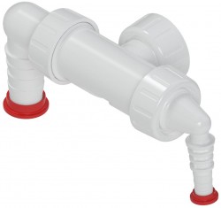 Bruckner - Dvojkolienko pračkového podomietkového sifónu, biela (168.132.0)