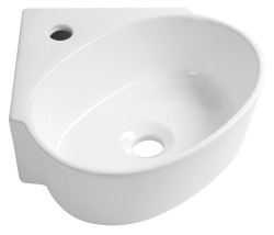 Bruckner - ECKERT keramické umývadlo rohové 36x36cm, biela (201.104.0)