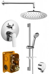 Bruckner - SCHMITZ podomietkový sprchový set s pákovou batériou, 2 výstupy, chróm (863.142.1)