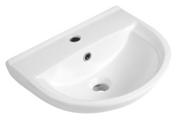 Bruckner - SPIRAL keramické umývadlo 43x35cm, biela (201.081.0)