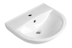 Bruckner - SPIRAL keramické umývadlo 50x42cm, biela (201.083.0)