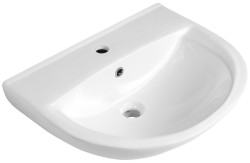 Bruckner - SPIRAL keramické umývadlo 60x47cm, biela (201.087.0)