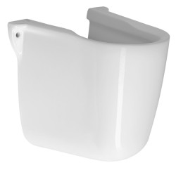 Bruckner - SPIRAL keramický kryt sifónu, polostĺp, biela (201.080.0)