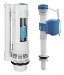 Bruckner - Splachovacia súprava s tlačidlom DUAL 49, spodné napúšťanie 1/2