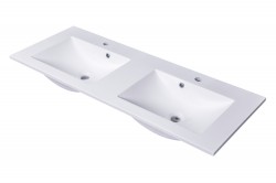 CEDERIKA - SLIM 120 umývadlo z liateho mramoru - BIELE (CA.05494)