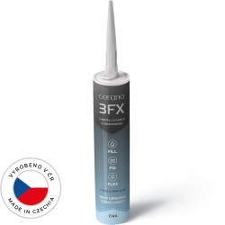 CERANO – Profesionálna tesniaca/lepiaca hmota novej generácie 3FX - 3v1 - číra (CER-670693)
