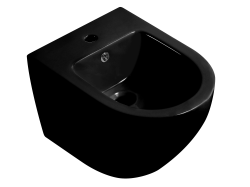 CERANO - Bidet závesný Cesso - čierna lesklá - 49x36 (CER-417398)