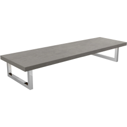 CERANO - Doska pod umývadlo Navira Pro + 2 konzoly pod dosku - betónovo šedá - 100x46x3,6 (CER-606240)