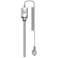 CERANO - Elektrická vykurovacia tyč s termostatom - 300W - chróm (CER-015204)