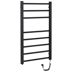 CERANO - Elektrický sušiak uterákov Domenico - 128 W - čierna matná - 860x550 mm (LIV-ER-8-55)