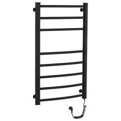 CERANO - Elektrický sušiak uterákov Luca, s displejom - 128 W - čierna matná - 860x550 mm (LIV-EG-8-55)