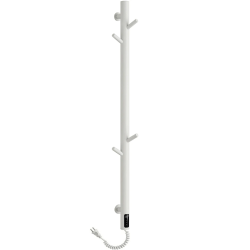 CERANO - Elektrický sušiak uterákov Ramus, s displejom - 160W - biela matná - 1400x30 mm (CER-683551)