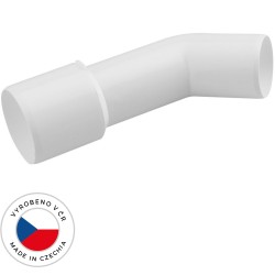 CERANO - Koleno sifónu pripojovacie uhlové - redukované - DN40/50 - biela (CER-676672)