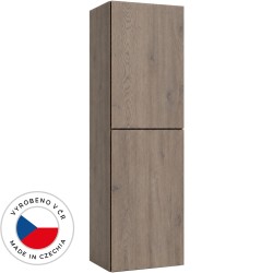 CERANO - Koupelnová vysoká skříňka Adele - TIP-ON otevírání - dub Cannolo Cremona - 30x120x33  (CER-295076)