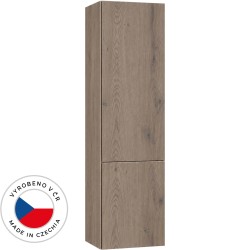 CERANO - Koupelnová vysoká skříňka Adele - TIP-ON otevírání - dub Cannolo Cremona - 45x180x33  (CER-356425)