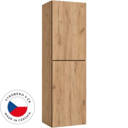 CERANO - Koupelnová vysoká skříňka Adele - TIP-ON otevírání - dub zlatý Craft - 30x120x33  (CER-751471)