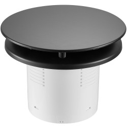 CERANO - Koupelnový axiální kulatý ventilátor s časovým doběhem - 12W, potrubí 100mm - černá matná (CER-978809)