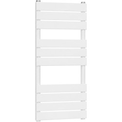 CERANO - Koupelnový radiátor Claude - boční připojení - 480 W - bílá lesklá - 1000x500 mm (CER-393072)
