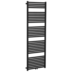 CERANO - Koupelnový radiátor Vincenzo - středové připojení 50mm/boční - 800W - černá matná - 1700x600 mm (LIV-WB-34-65H)