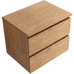 CERANO - Kúpeľňová skrinka Carole + doska pod umývadlo Navira Slim - 18 mm - dub medový - 70x49, 8x46 (CER-8050BD82825)