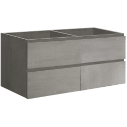 CERANO - Kúpeľňová skrinka pod umývadlo Carole - betónovo šedá - 119x48x45 (CER-8050BD7619)