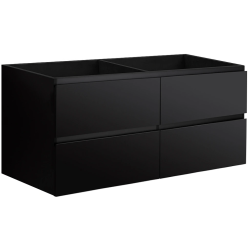 CERANO - Kúpeľňová skrinka pod umývadlo Carole - čierna matná - 119x48x45 (CER-431578)