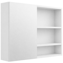 CERANO - Kúpeľňová zrkadlová skrinka Orea - biela matná - 100x65x15 (CER-661924)
