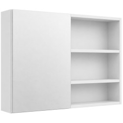CERANO - Kúpeľňová zrkadlová skrinka Orea - biela matná - 120x65x15 (CER-661927)