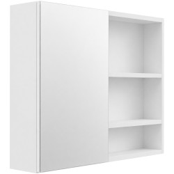 CERANO - Kúpeľňová zrkadlová skrinka Orea - biela matná - 60x65x15 (CER-661918)