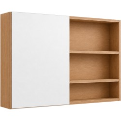 CERANO - Kúpeľňová zrkadlová skrinka Orea - dub medový - 120x65x15 (CER-661939)