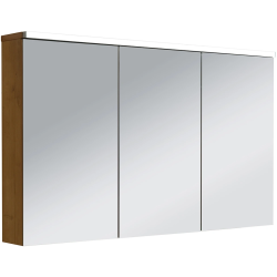 CERANO - Kúpeľňová zrkadlová skrinka s LED osvetlením Avia - dub medový - 115x70x16,5 (CER-661915)