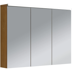 CERANO - Kúpeľňová zrkadlová skrinka s LED osvetlením Avia - dub medový - 95x70x16,5 (CER-661912)