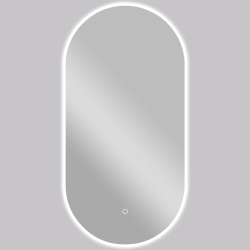 CERANO - Kúpeľňové LED zrkadlo Argento - 50x100 (CER-429337)