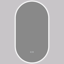 CERANO - Kúpeľňové LED zrkadlo Luno - 40x80 (CER-8050BD79942)