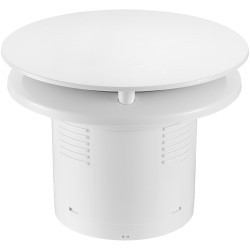 CERANO - Kúpeľňový axiálny okrúhly ventilátor - 12W, potrubie 100mm - biela lesklá (CER-978804)