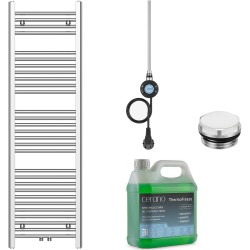 CERANO - Kúpeľňový elektrický radiátorový set Benito - WIFI - 600W - chróm - 1500x450 mm (CER-361229)
