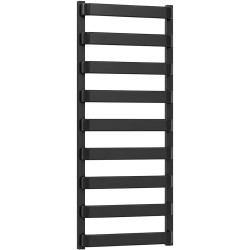 CERANO - Kúpeľňový radiátor Adriano - bočné pripojenie - 520 W - čierna matná - 1200x500 mm (CER-395927)