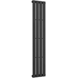 CERANO - Kúpeľňový radiátor Arlen - bočné pripojenie - 558 W - čierna matná - 1800x300 mm (CER-278650)