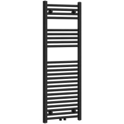 CERANO - Kúpeľňový radiátor Benito - stredové pripojenie 50mm/bočné - 477 W - čierna matná - 1200x450 mm (CER-510889)